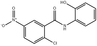 2-氯-N-(2-羟基苯基)-5-硝基苯甲酰胺分子式结构图