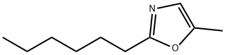 2-Hexyl-5-methyloxazole分子式结构图