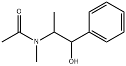 N-(β-Hydroxy-α-methylphenethyl)-N-methylacetamide分子式结构图