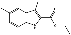 3,5-二甲基-1H-2-吲哚甲酸乙酯分子式结构图