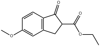 ETHYL 5-METHOXY-1-OXOINDANE-2-CARBOXYLATE分子式结构图