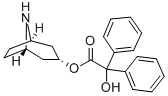 N-去甲托品醇-3A-基 (2-羟基-2,2-二苯基)乙酸酯分子式结构图