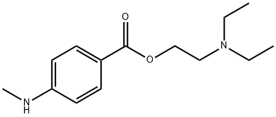 Benzoic acid, 4-(methylamino)-, 2-(diethylamino)ethyl ester分子式结构图