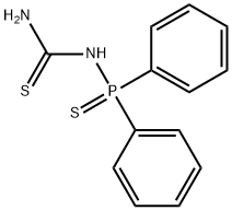 1-(Diphenylphosphinothioyl)thiourea分子式结构图