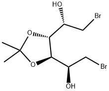 1,6-Dibromo-3-O,4-O-isopropylidene-1,6-dideoxy-D-mannitol分子式结构图