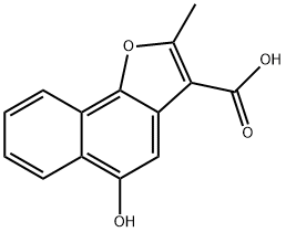 5-羟基-2-甲基-萘并[1,2-B]呋喃-3-羧酸分子式结构图