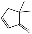 5,5-二甲基-2-环戊烯酮分子式结构图