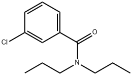 3-氯-N,N-二-N-丙基苯甲酰胺分子式结构图