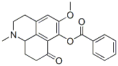 7H-Benzo[de]quinolin-7-one,  1,2,3,8,9,9a-hexahydro-6-hydroxy-5-methoxy-1-methyl-,  benzoate  (ester)  (8CI)分子式结构图