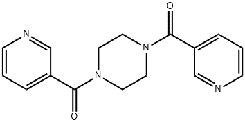 1,4-DINICOTINOYLPIPERAZINE分子式结构图