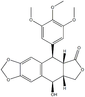 苦鬼臼毒素分子式结构图