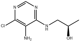 (R)-1-((5-AMINO-6-CHLOROPYRIMIDIN-4-YL)AMINO)PROPAN-2-OL分子式结构图