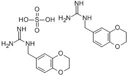 (1,4-benzodioxan-6-ylmethyl)guanidinium sulphate (2:1) 分子式结构图