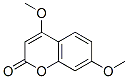 4,7-DIMETHOXYCHROMEN-2-ONE分子式结构图