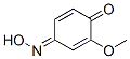 4-(Hydroxyimino)-2-methoxy-2,5-cyclohexadien-1-one分子式结构图