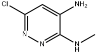 6-氯-N3-甲基-3,4-哒嗪二胺分子式结构图