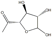 6-Deoxy-D-arabino-5-hexosulofuranose分子式结构图