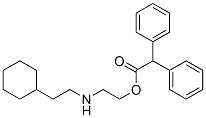 Diphenylacetic acid 2-[(2-cyclohexylethyl)amino]ethyl ester分子式结构图