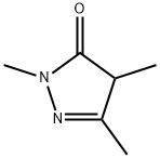 2,4-Dihydro-2,4,5-trimethyl-3H-pyrazol-3-one分子式结构图