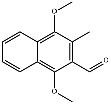 1,4-二甲氧基-3-甲基-2-萘甲醛分子式结构图