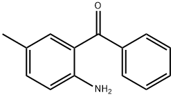 2-氨基-5-甲基二苯甲酮分子式结构图