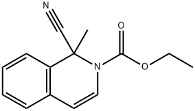 1-Methyl-1-cyanoisoquinoline-2(1H)-carboxylic acid ethyl ester分子式结构图