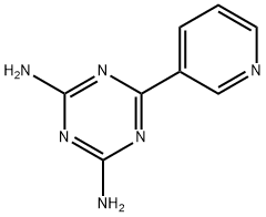 6-(吡啶-3-基)-1,3,5-三嗪-2,4-二胺分子式结构图