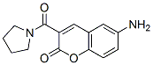 6-Amino-3-(pyrrolidin-1-ylcarbonyl)coumarin分子式结构图