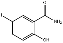 2-羟基-5-碘苯甲酰胺分子式结构图