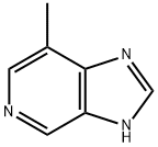 7-METHYL-1(3)H-IMIDAZO[4,5-C]PYRIDINE分子式结构图