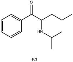 α-Isopropylaminopentiophenone (hydrochloride)分子式结构图