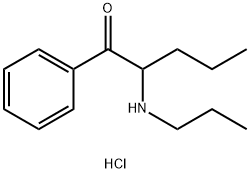 α-Propylaminopentiophenone (hydrochloride)分子式结构图