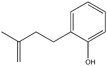 2-(3-METHYLBUT-3-ENYL)PHENOL分子式结构图