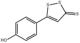 5-(4-羟基苯基)-3H-1,2-二硫杂环戊烯-3-硫酮分子式结构图