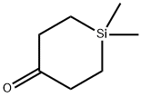 1,1-Dimethylsilacyclohexan-4-one分子式结构图