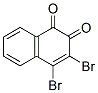 3,4-Dibromo-1,2-naphthoquinone分子式结构图