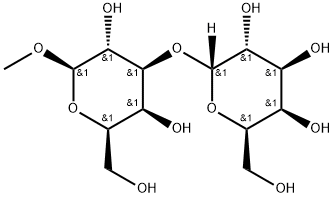 甲基3-O-Α-D-吡喃半乳糖基-Β-D-吡喃半乳糖苷分子式结构图