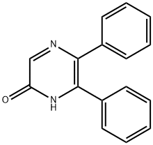 5,6-二苯基-2-羟基吡嗪分子式结构图