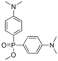 Bis[p-(dimethylamino)phenyl]phosphinic acid methyl ester分子式结构图