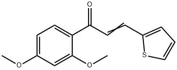 1-(2,4-DIMETHOXYPHENYL)-3-(2-THIENYL)PROP-2-EN-1-ONE分子式结构图