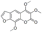 5,6,9-Trimethoxy-7H-furo[3,2-g][1]benzopyran-7-one分子式结构图