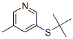 3-(tert-Butylthio)-5-methylpyridine分子式结构图