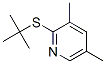 2-tert-Butylthio-3,5-dimethylpyridine分子式结构图