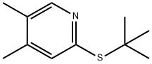 2-tert-Butylthio-4,5-dimethylpyridine分子式结构图