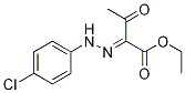 Butanoic acid, 2-[2-(4-chlorophenyl)hydrazinylidene]-3-oxo-, ethyl ester分子式结构图