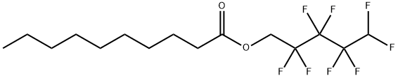 Decanoic acid 2,2,3,3,4,4,5,5-octafluoropentyl ester分子式结构图