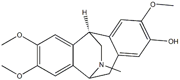 (5R,10S)-10,11-Dihydro-3,7,8-trimethoxy-12-methyl-10,5-(iminomethano)-5H-dibenzo[a,d]cyclohepten-2-ol分子式结构图