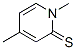 1,4-Dimethyl-2(1H)-pyridinethione分子式结构图