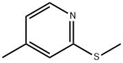 2-(Methylthio)-4-methylpyridine分子式结构图