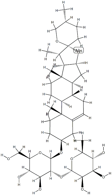 重楼皂苷E分子式结构图